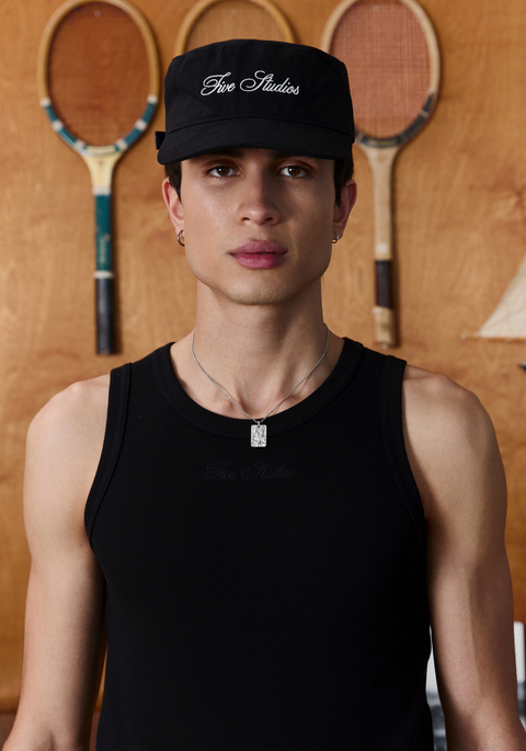La casquette en coton brossé