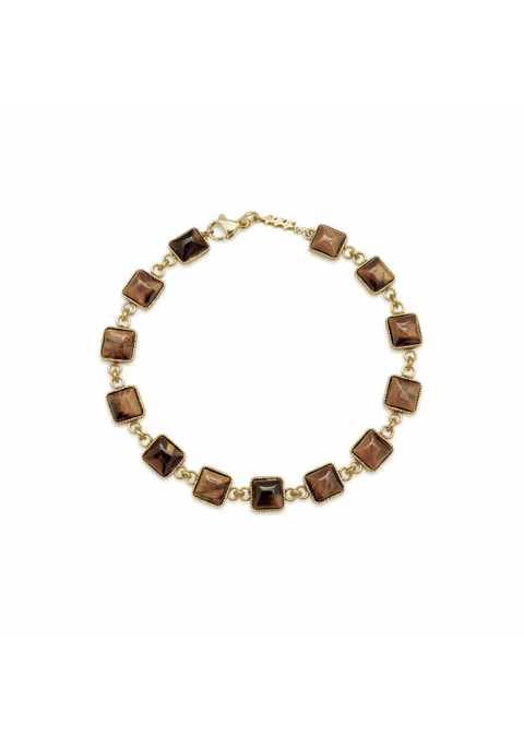 Tiger Eye Square- Bracelet