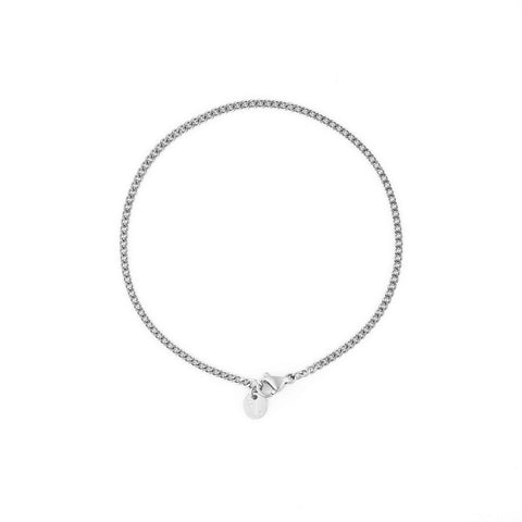 FIVE JWLRY FJ Watches Loen Bracelet Curb gourmette jewelry bijou jewel 20cm 23cm thin stainless steel acier inoxydable 2mm argent silver men homme