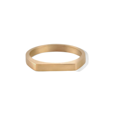 fj watches five jwlry jewelry jewel bijou minimalist ring anneau bague homme men femme women rectangular rectangle chevalière signet thin mince oze acier inoxydable stainless steel 18k gold plated or plaqué