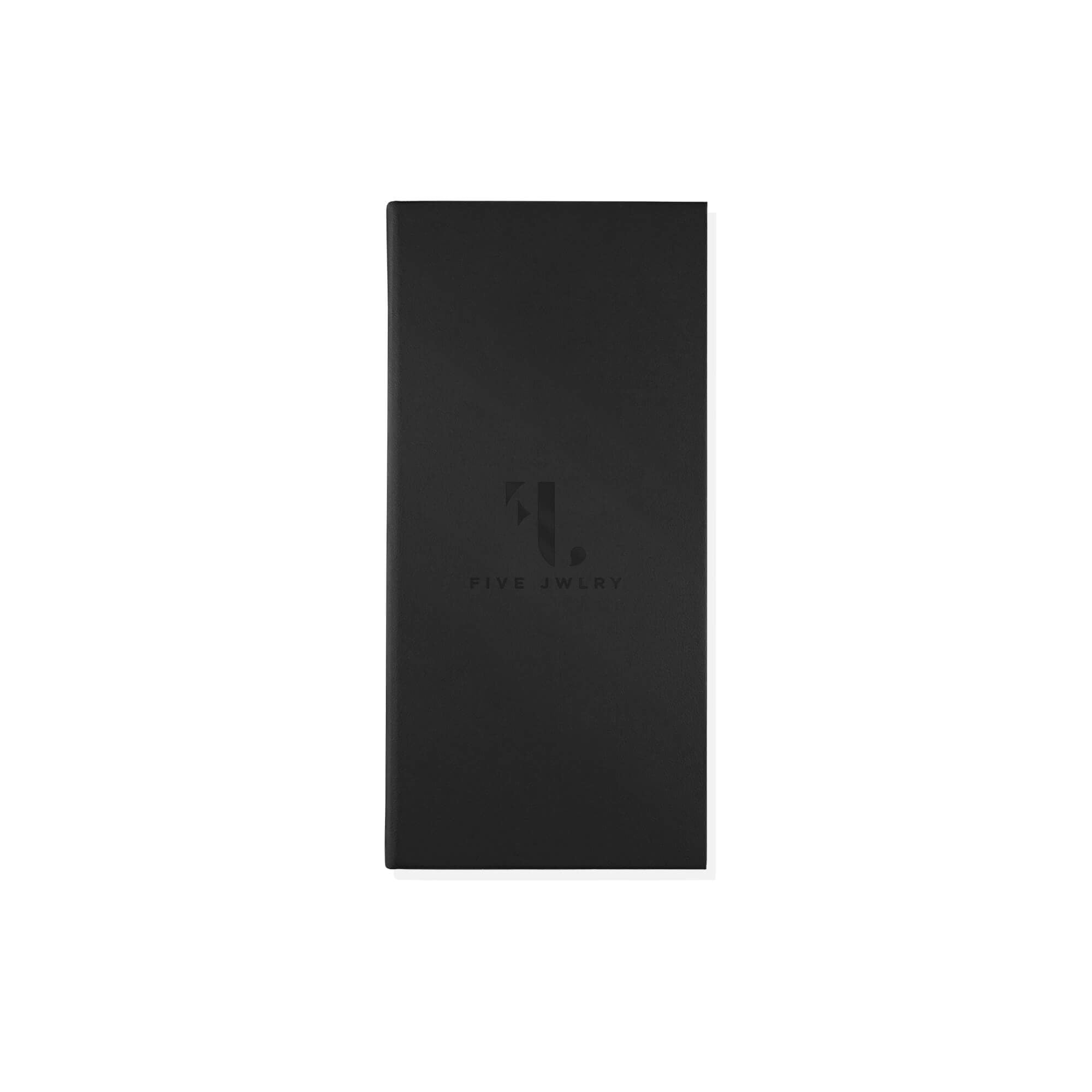 Five Jwlry black leather watch storage box.