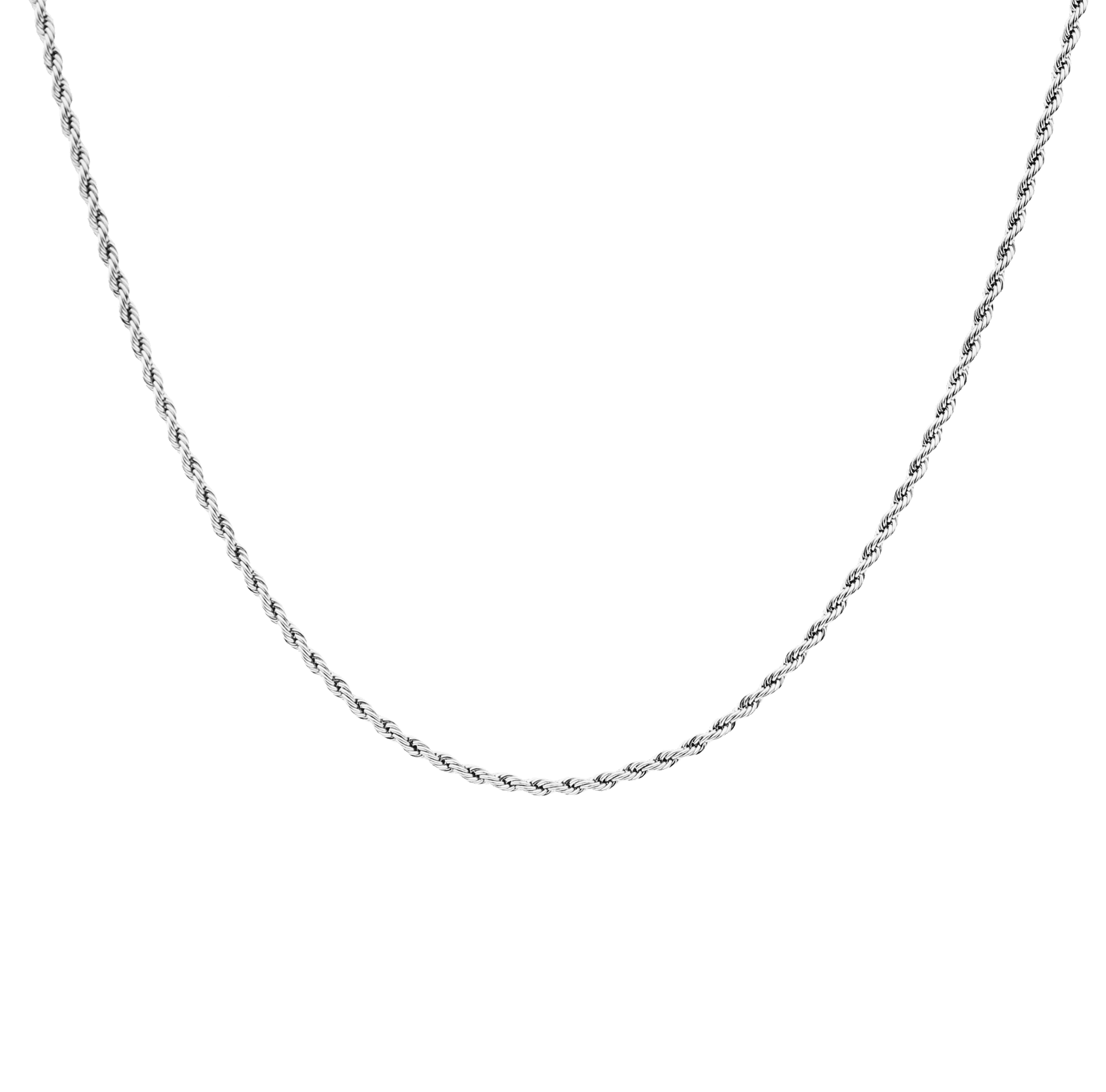 FJ Watches five jwlry jewel jewelry bijou Aven necklace collier French rope twisted torsadé corde chain silver argent women femme acier inoxydable stainless steel resistant eau water resistant montreal design canada