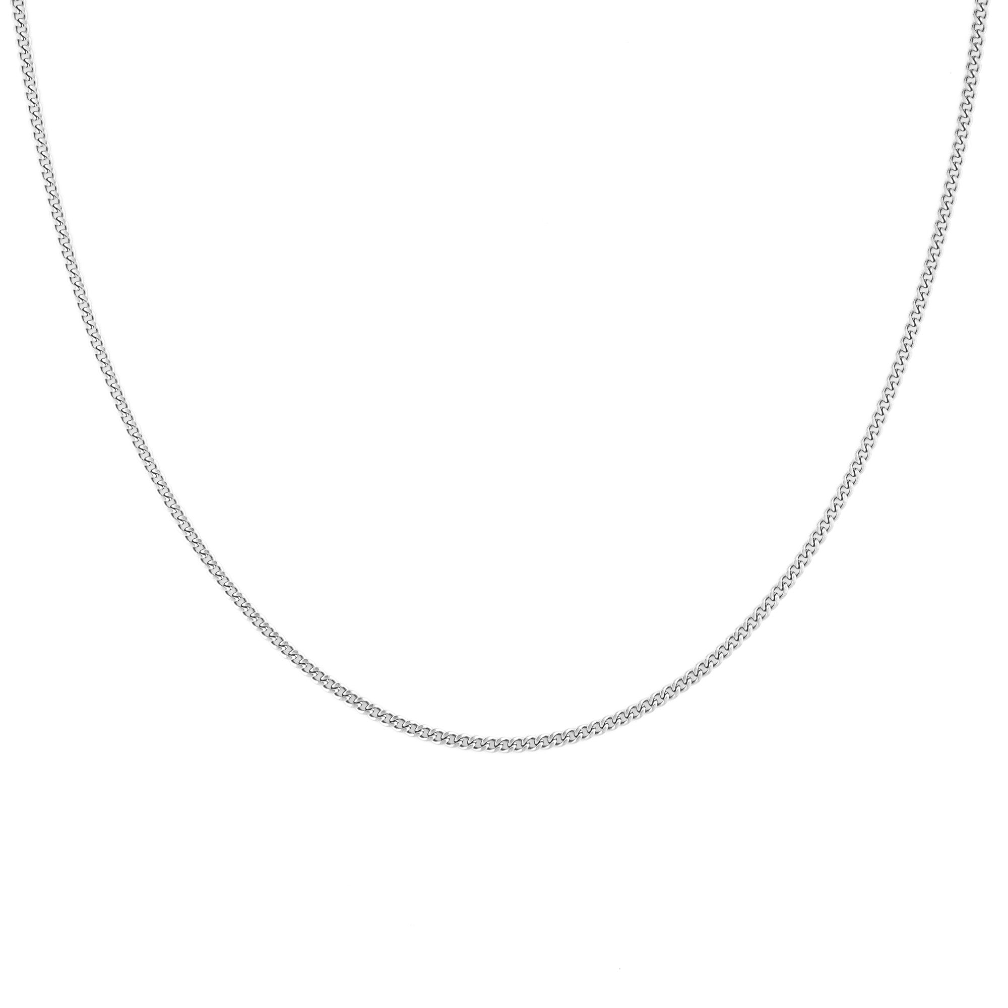 fj watches five jwlry jewel jewelry bijou loen necklace collier chain chaine thin mince fine stainless steel acier inoxydable silver argent 2mm curb gourmette men homme acier inoxydable montreal design canada water proof resistant eau